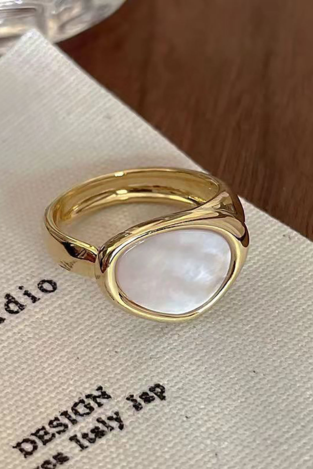 Pearl-Embellished Ring