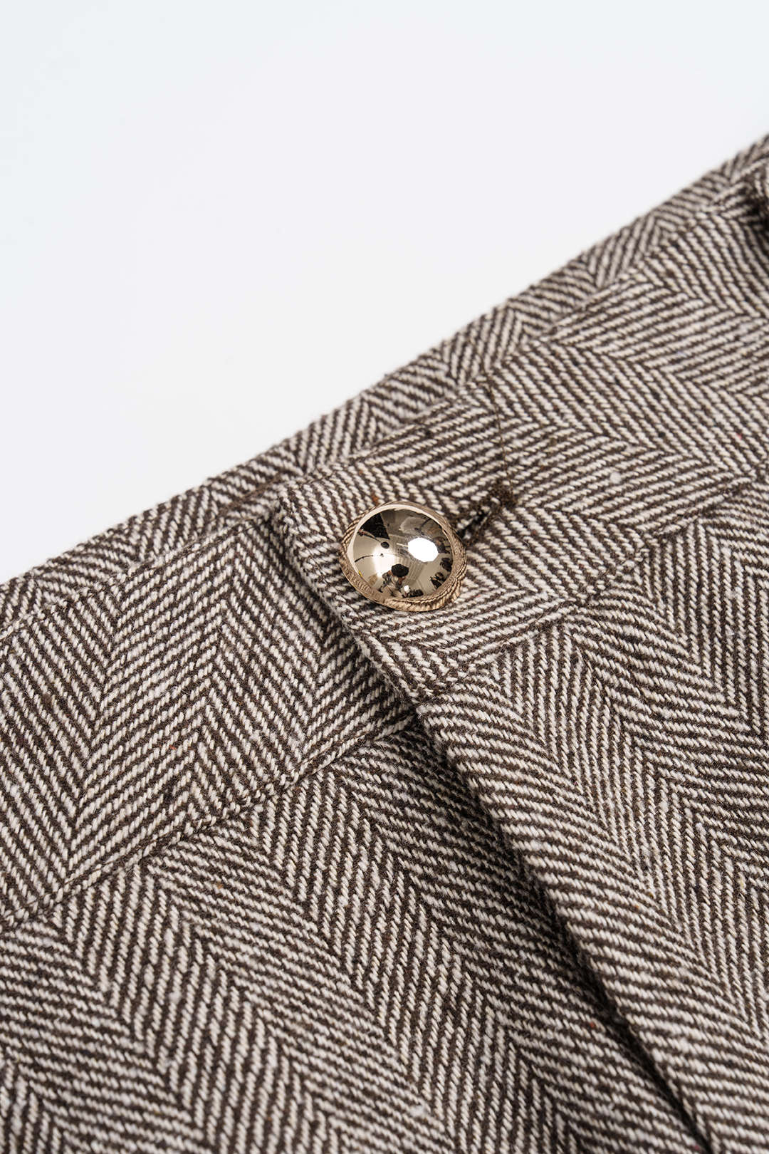 Woolen Metallic Button Pocket Pants