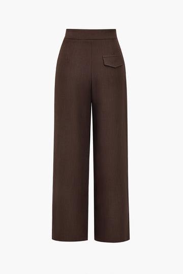 Solid Knot Asymmetrical Trousers