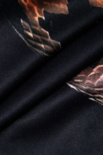 Snake Print Cut Out Sleeveless Slit Maxi Dress
