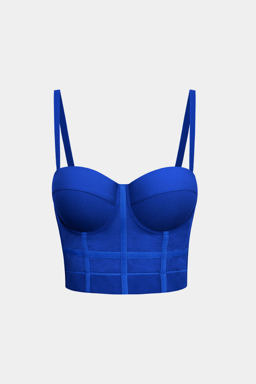 Síťovaný top s kosticí Bustier