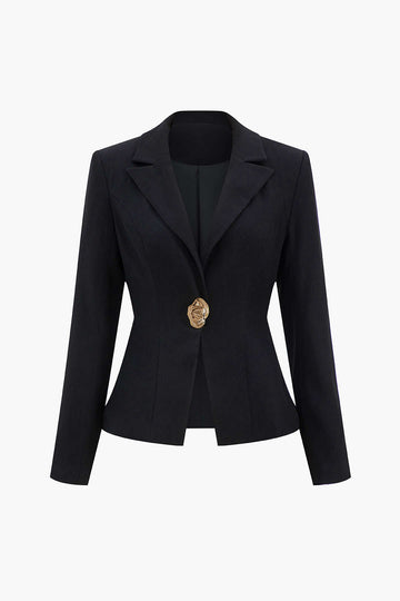 LOTVISET LAPEL ONE Button Blazer