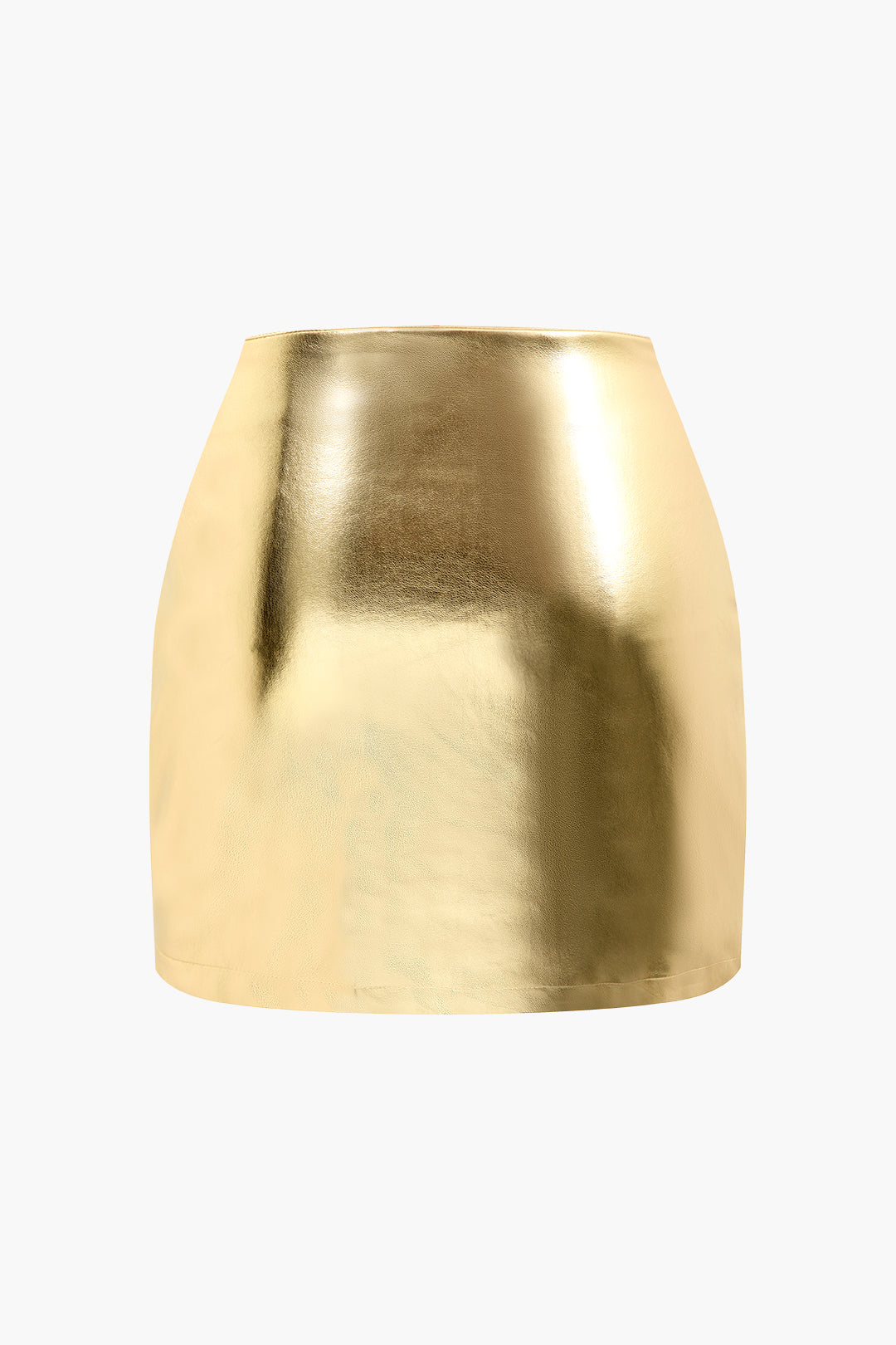 Metallic Bodycon Mini Skirt