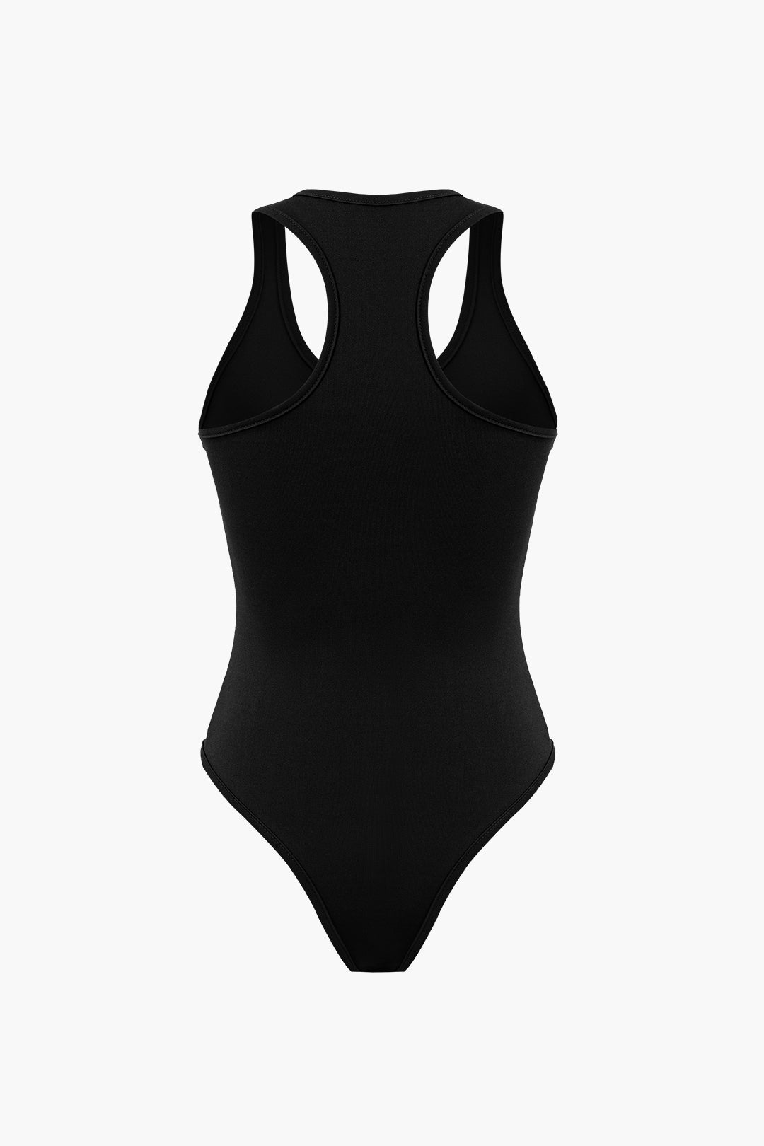 Basic rund hals ärmlös bodysuit och rivna dragsko Raka ben byxor Set