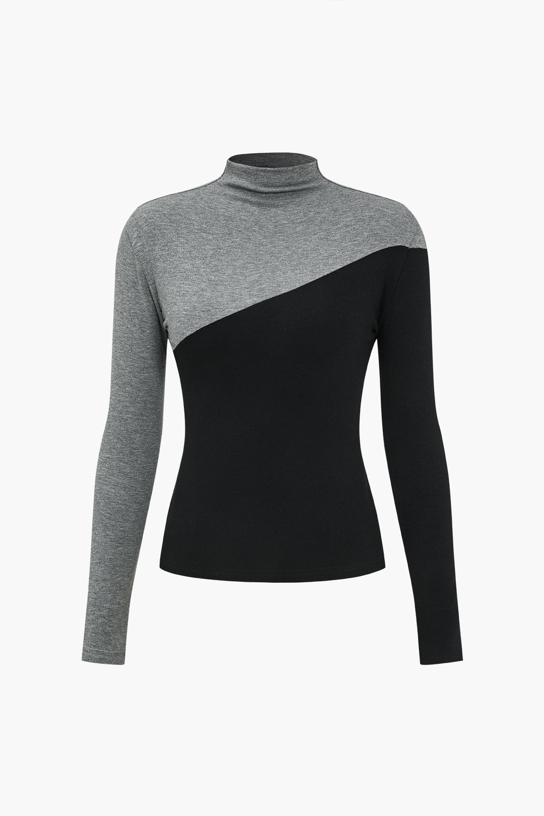 Kuntrast Mock Neck Long-Sleeve Top