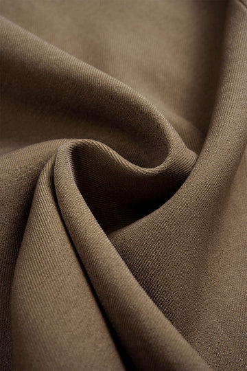 Belted Asymmetrical Ruched High Waist Skirt