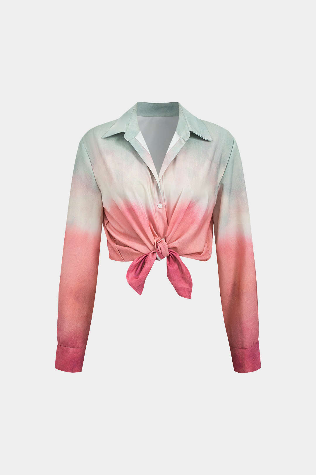 Ombre shirt met lange mouwen