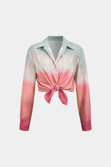 Ombre Long Sleeve Shirt