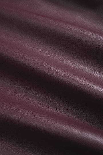 Faux Leather High Waist Wide Leg Shorts