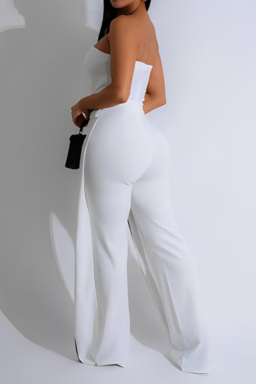 Wrap High Waist Sleeveless Jumpsuit