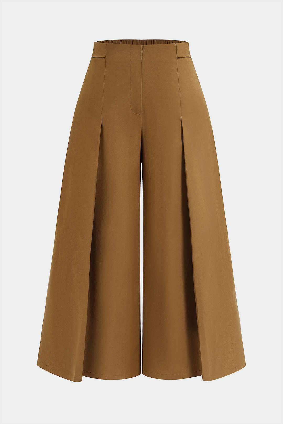 Plus Size Ruched Zipper Detailed Trousers