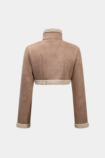 Contrast Binding V-shape Cut Jacket