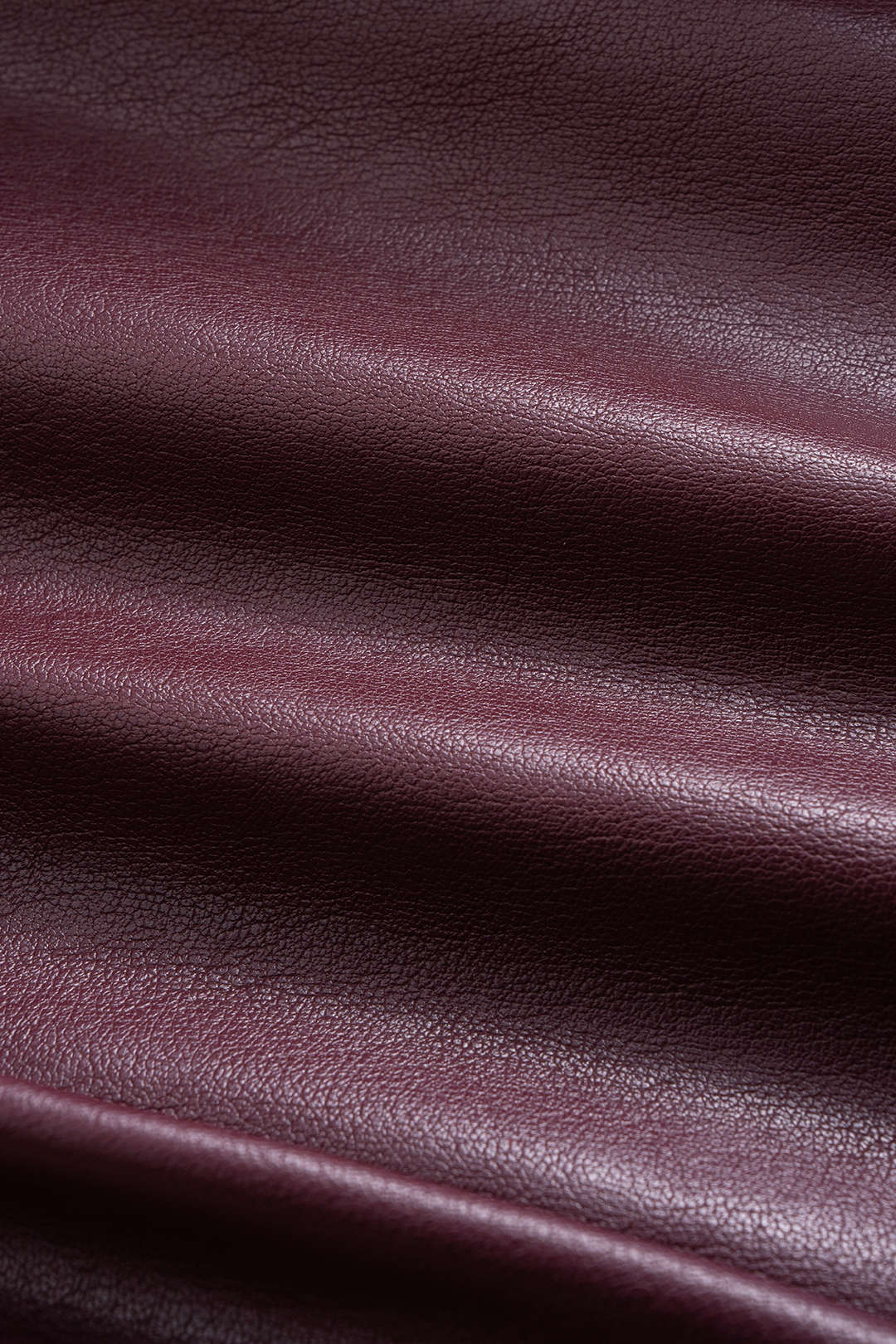 Faux Leather Puff Sleeve Zipper Jacket