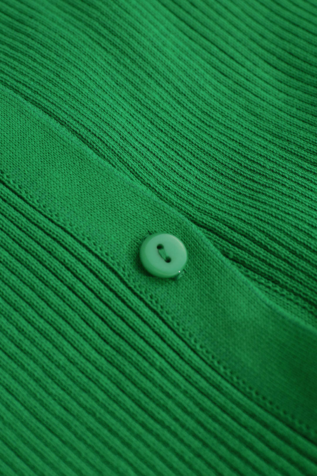 Muschelhülle gerippte Knöpfe unten Maxikleid