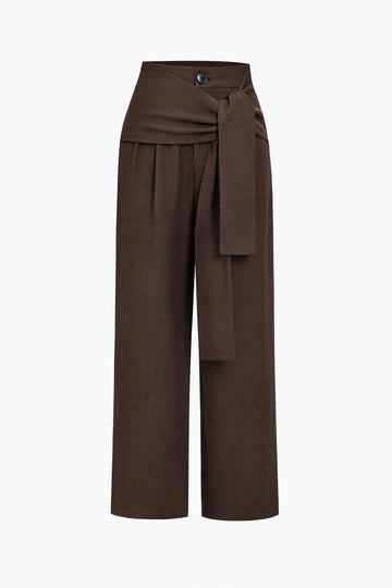 Solid Knot Asymmetrical Trousers