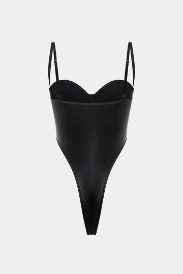 Body de bustier à glissement solide