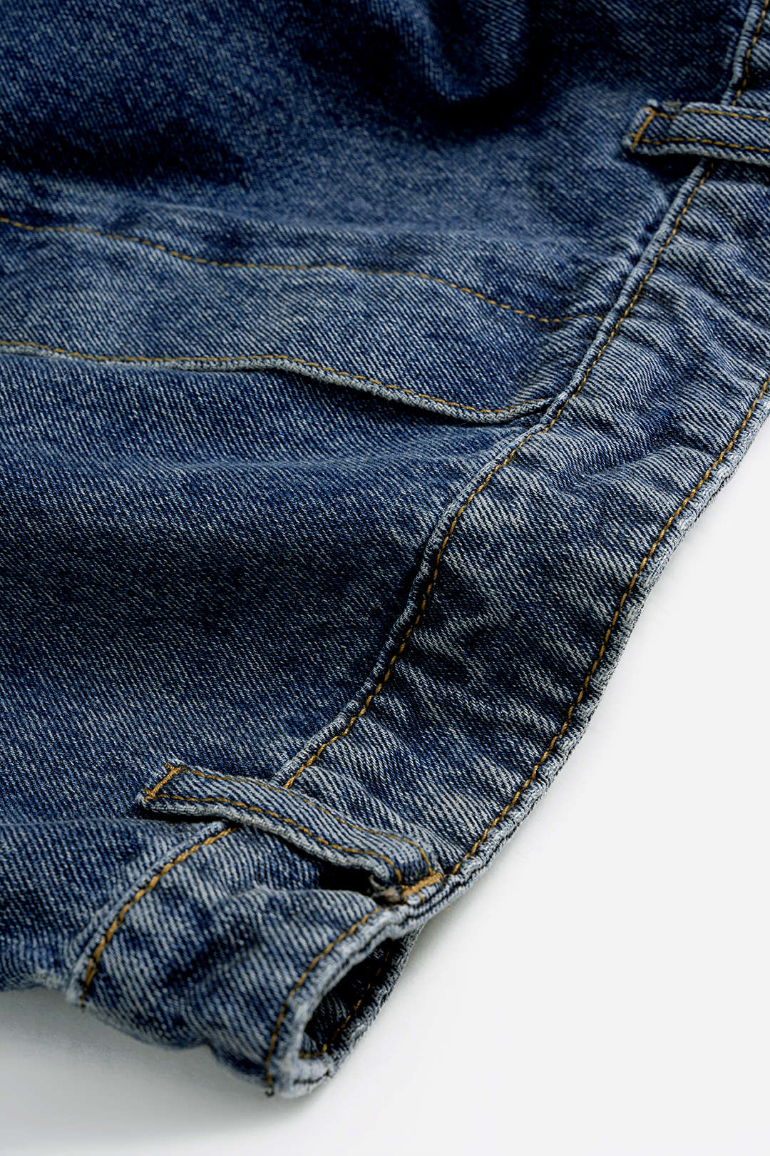 Denim Washed High Waist Barrel Jeans