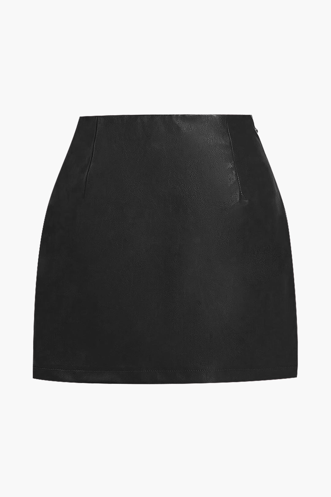 Plus Size Faux Leather Skirt