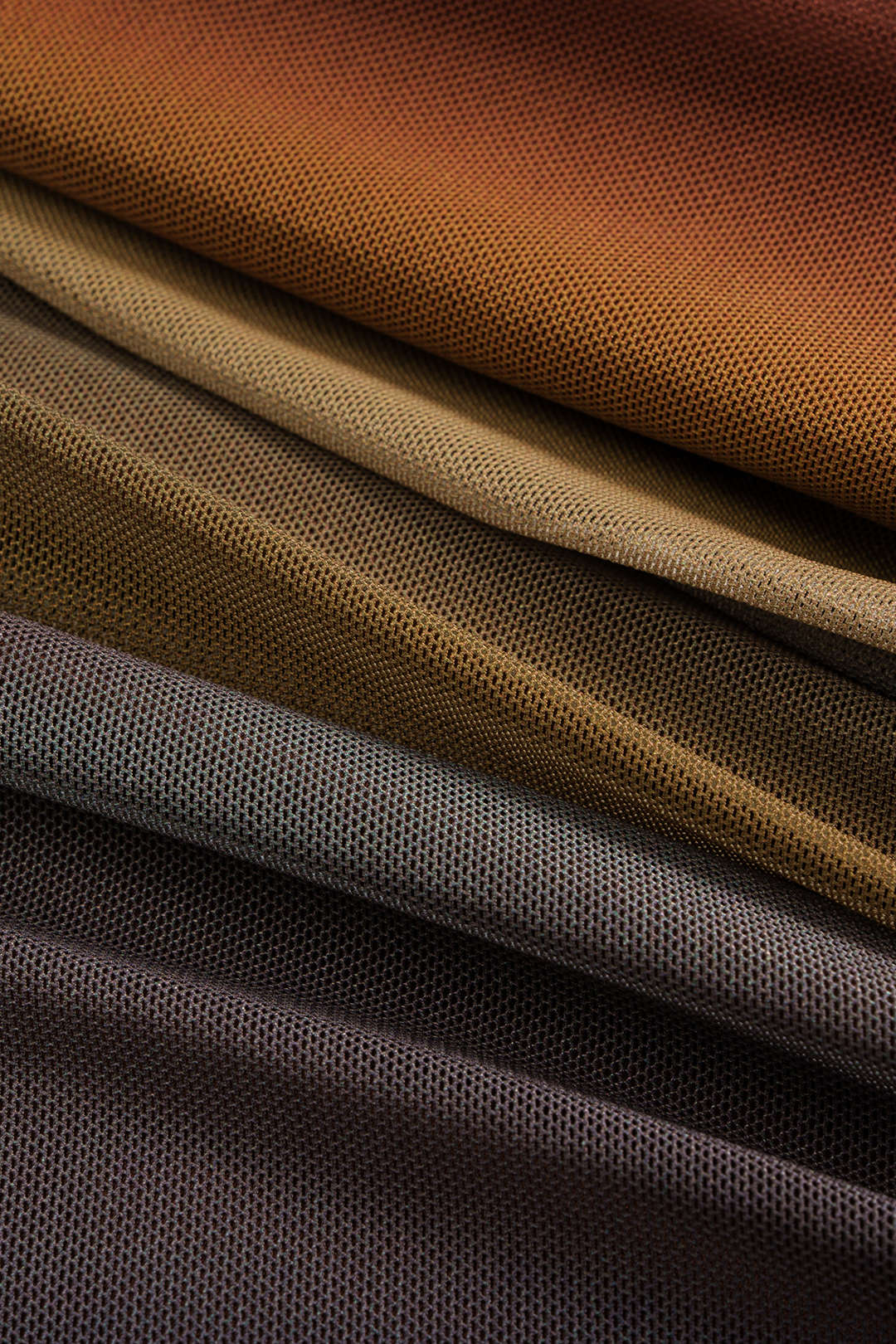 Plus Size Colorblock Print Mesh Ruched Asymmetrical Long Sleeve Midi Dress