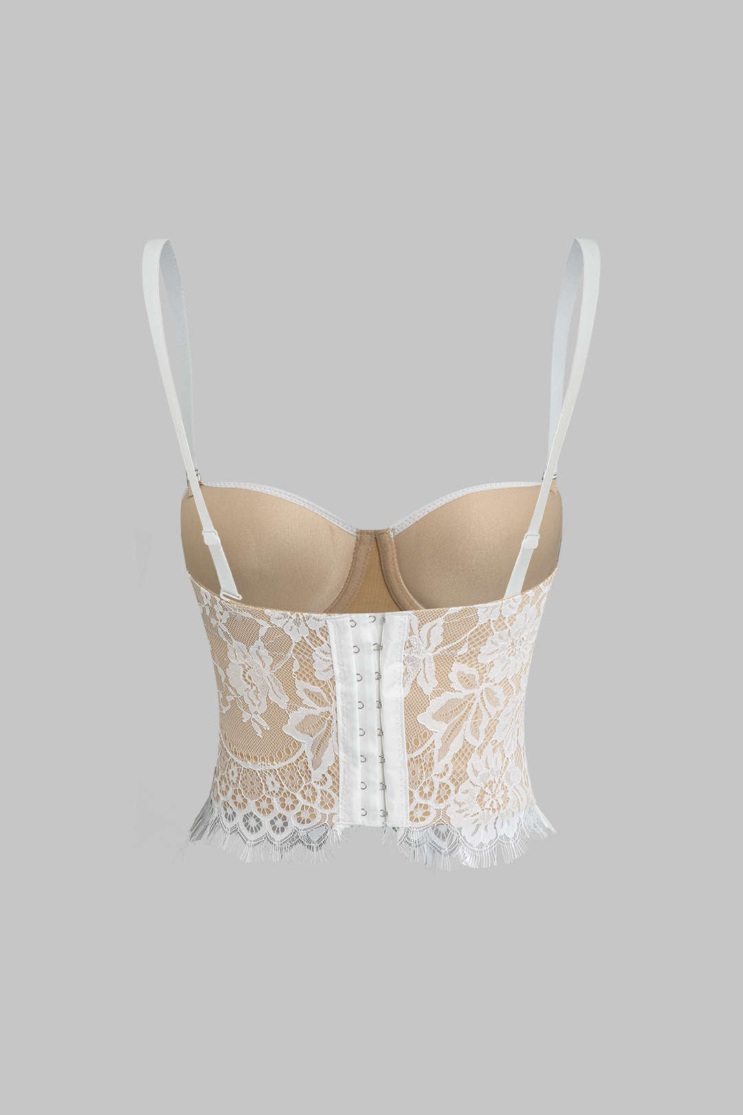 Haak en oogkant bustier cami top