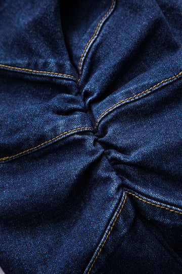 Bouton métallique en denim Vêts extérieurs