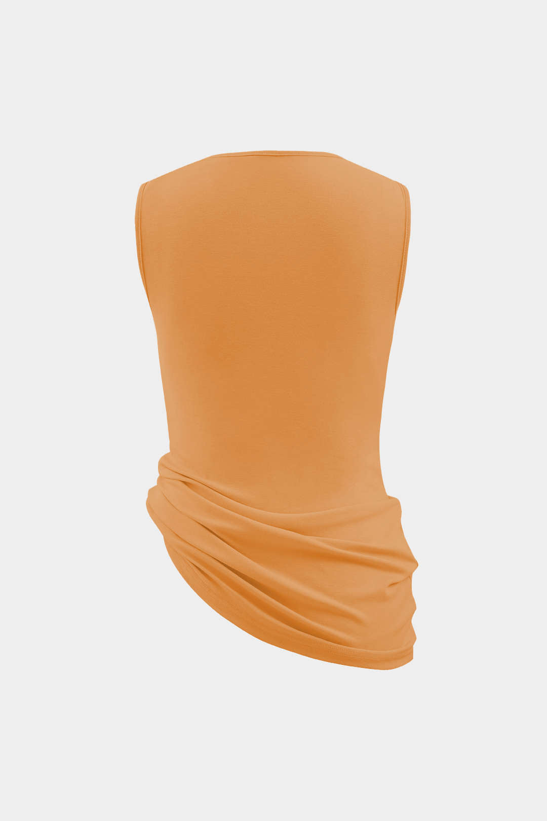 Asümmeetriline kate kaelusega, ruched tanktop