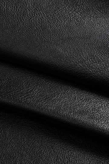 Faux Leather Button Wide Leg Pants