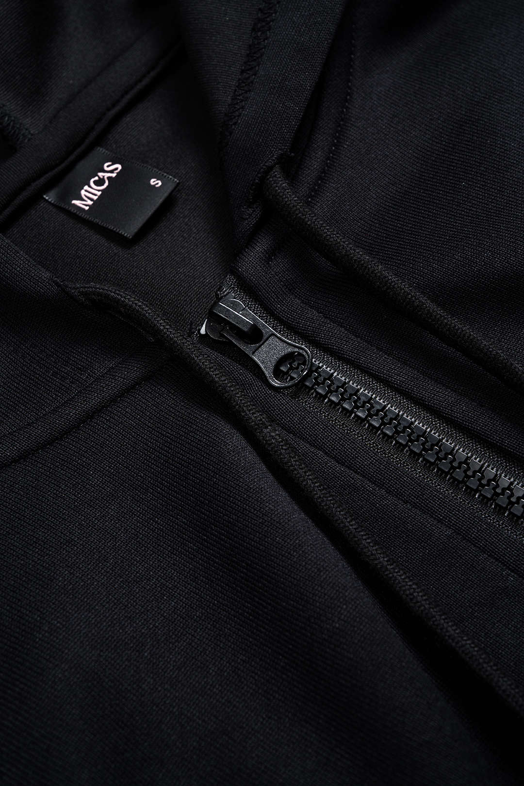 Zipper Drawstring Corset Hoodie