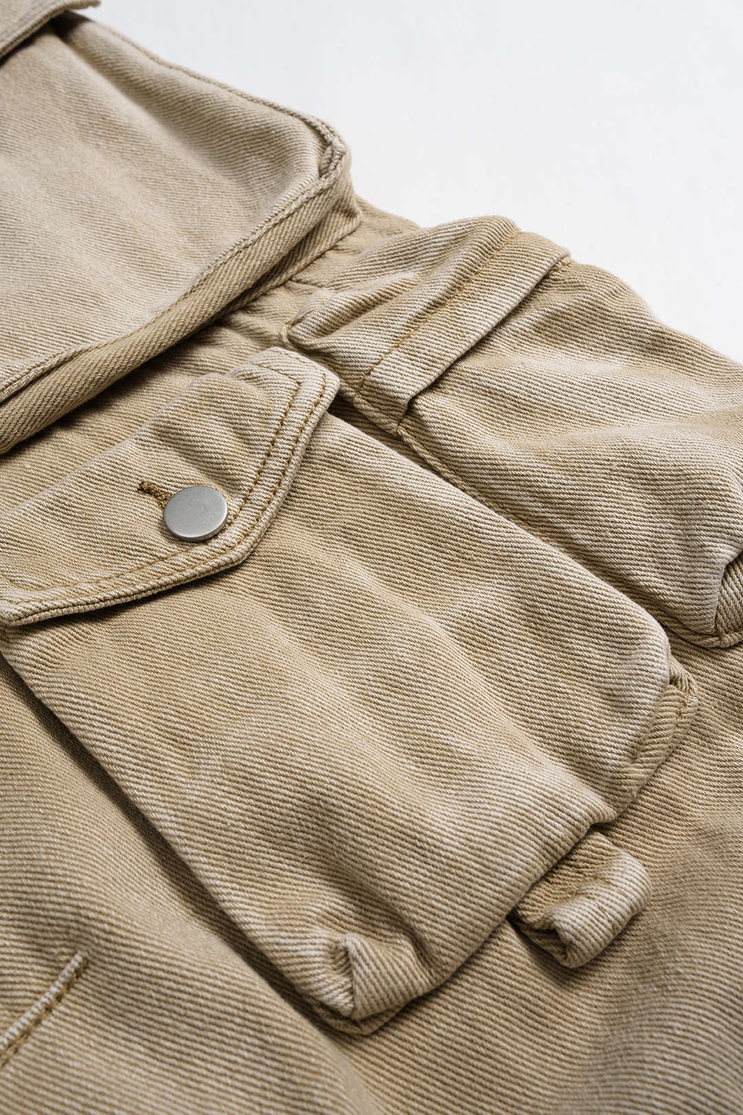 Ombre Multi Pocket Wide Leg Cargo Jeans