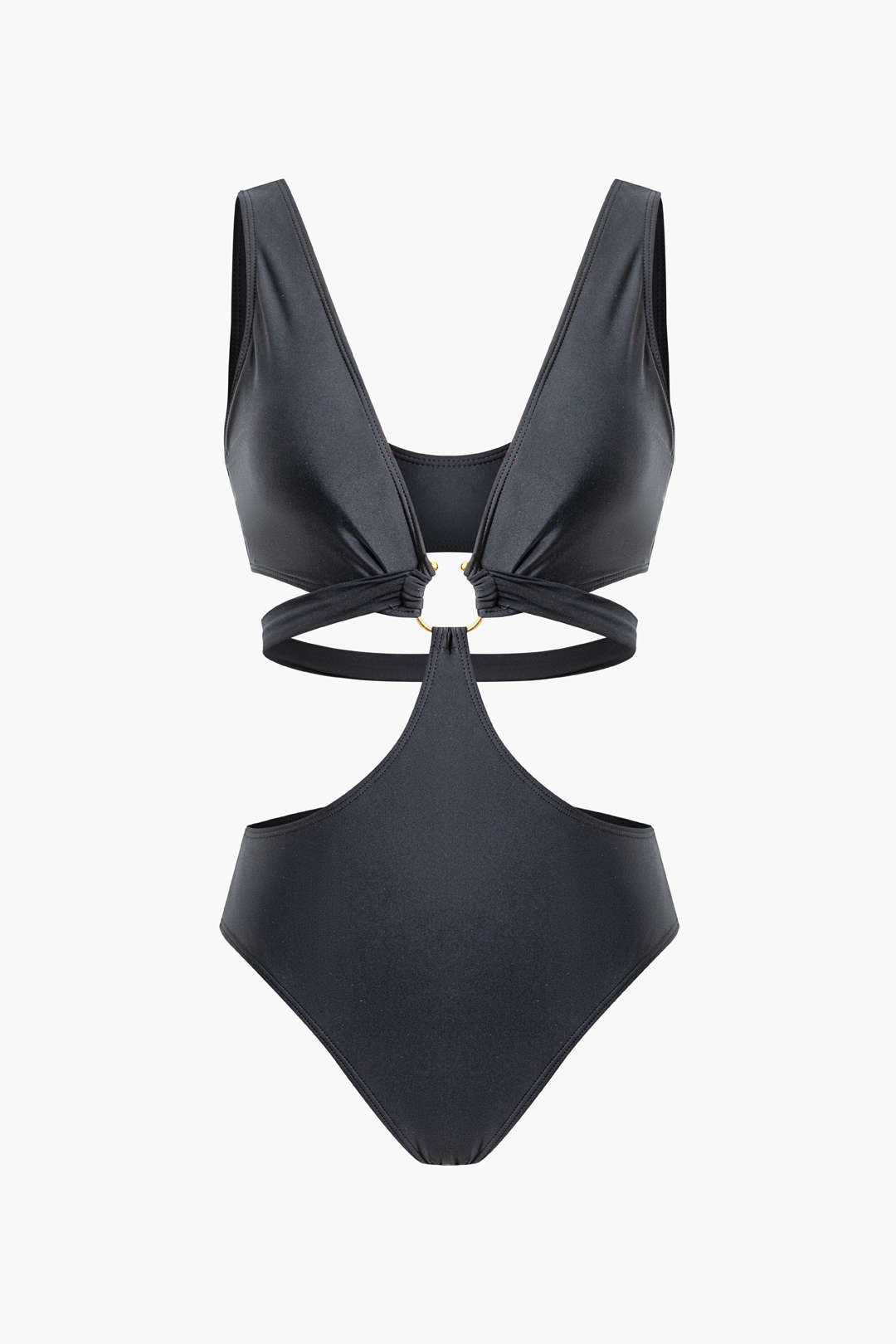Cut Out V-neck One-Piece Swimsuit