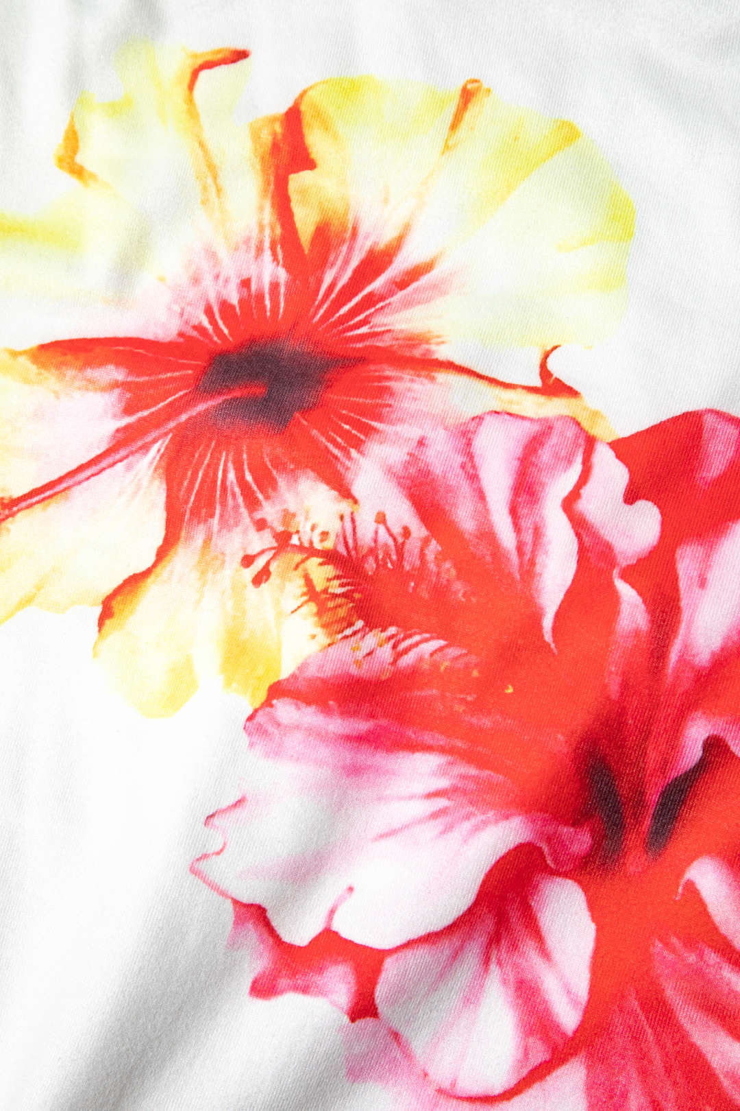 Floral Print Asymmetrical T-shirt