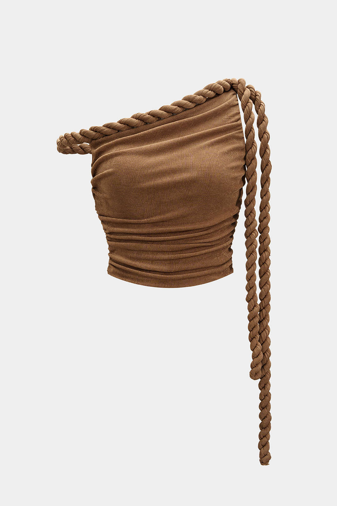 Ruched Twist Knot Tube Top