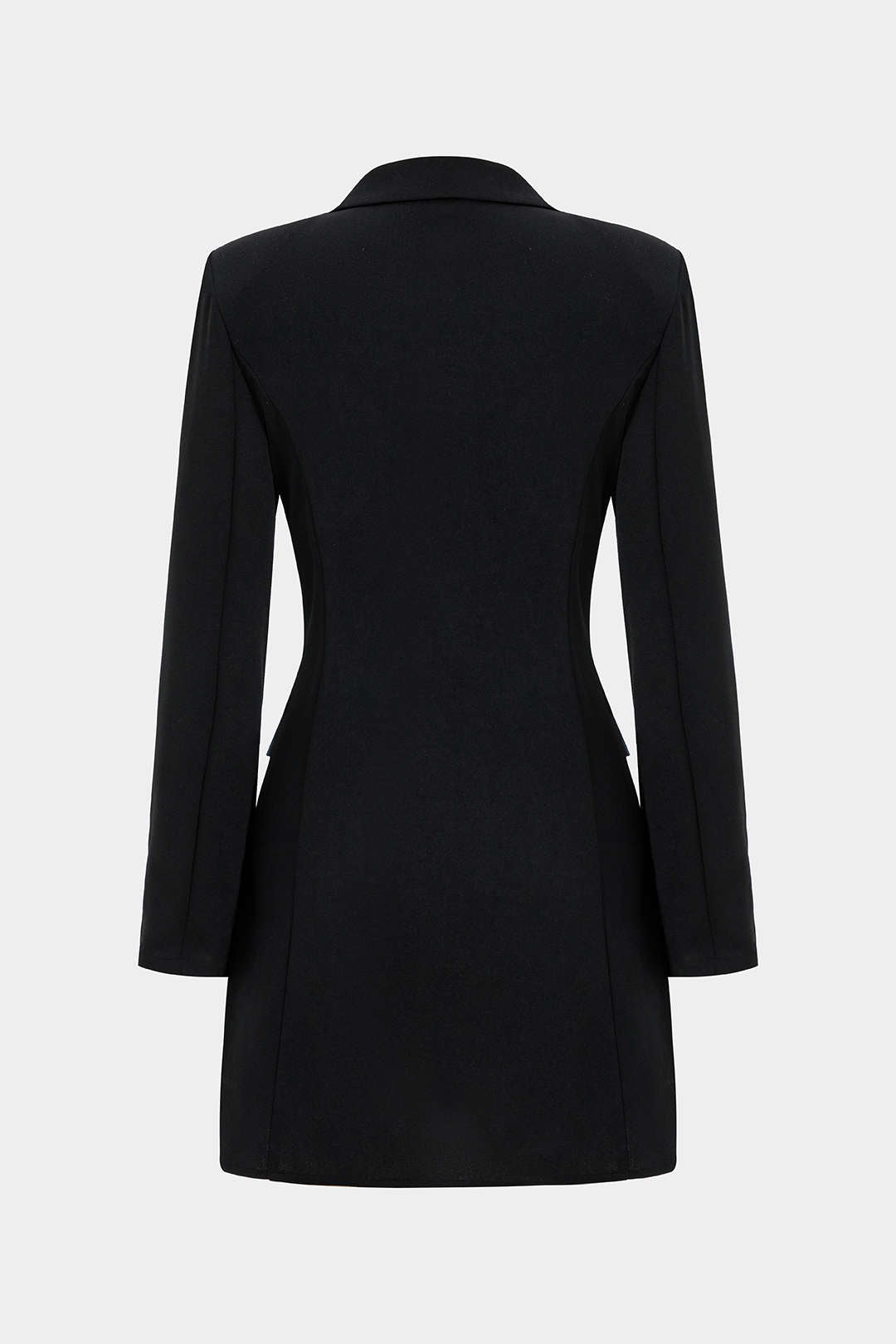 Denim Patchwork Long Sleeve Blazer Suit Mini Dress