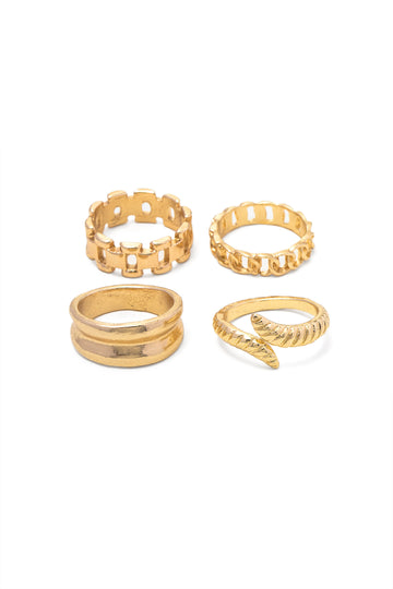 Set of 4 Pc Joint Rings