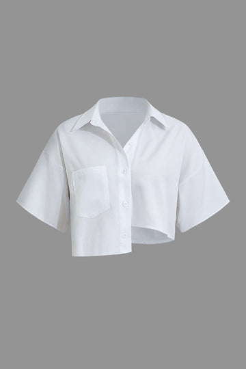 Asymmetrical Crop Shirt