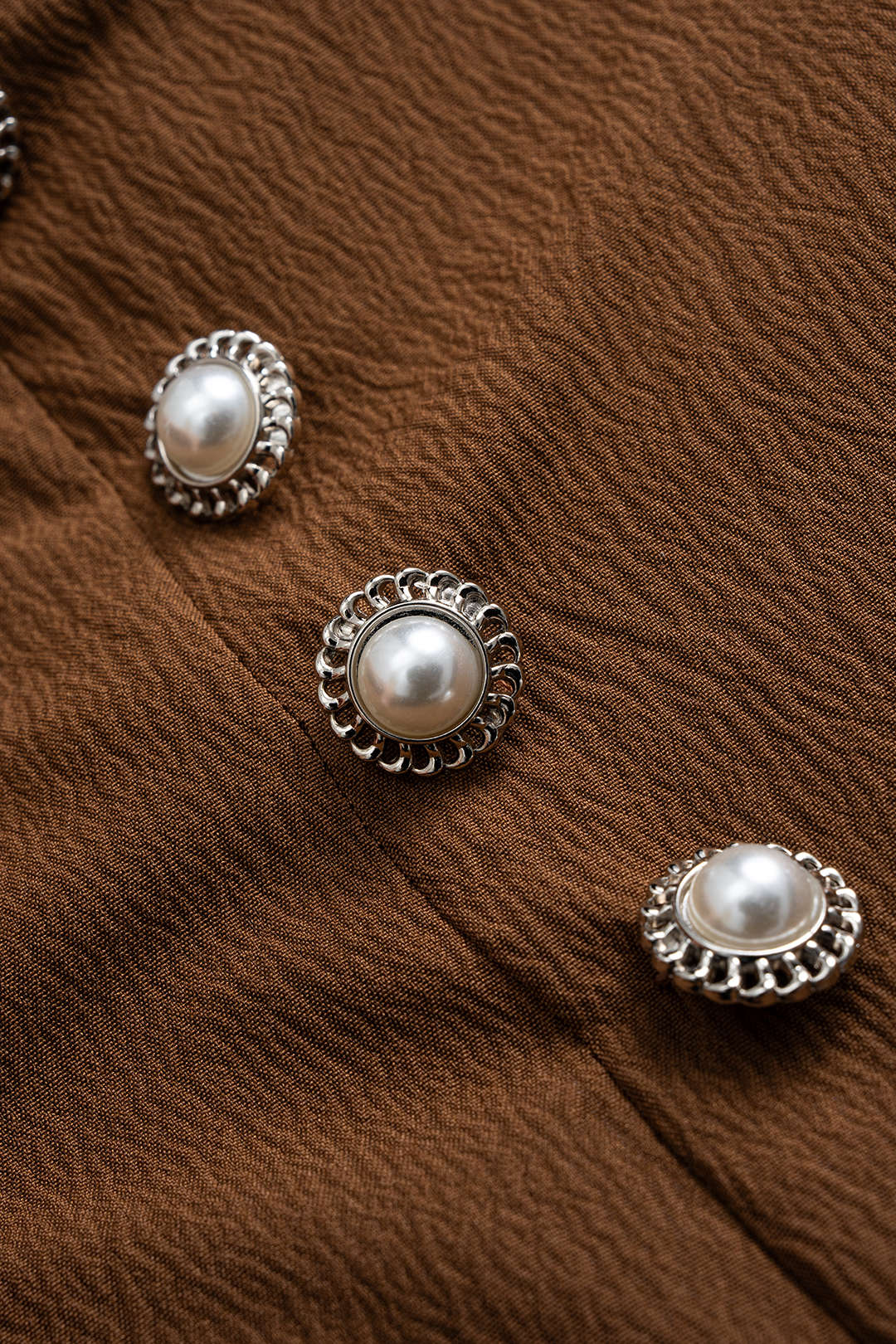 Ruched Smocked Button High Waist Skirt