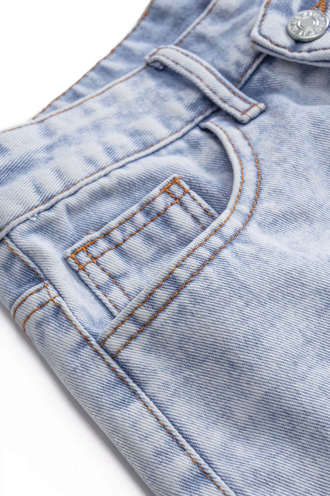 Denim High Taille zerrissen Shorts