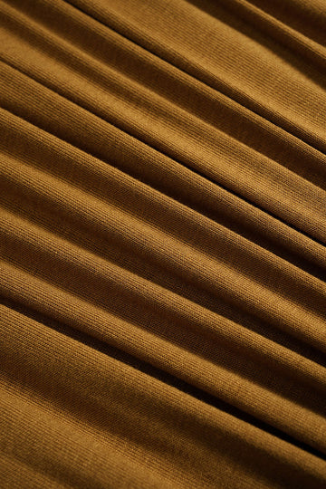 Round Neck Ruched Batwing Sleeve Top