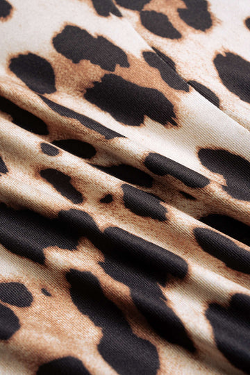 Leopard Print Slip Sleeveless Bodysuit
