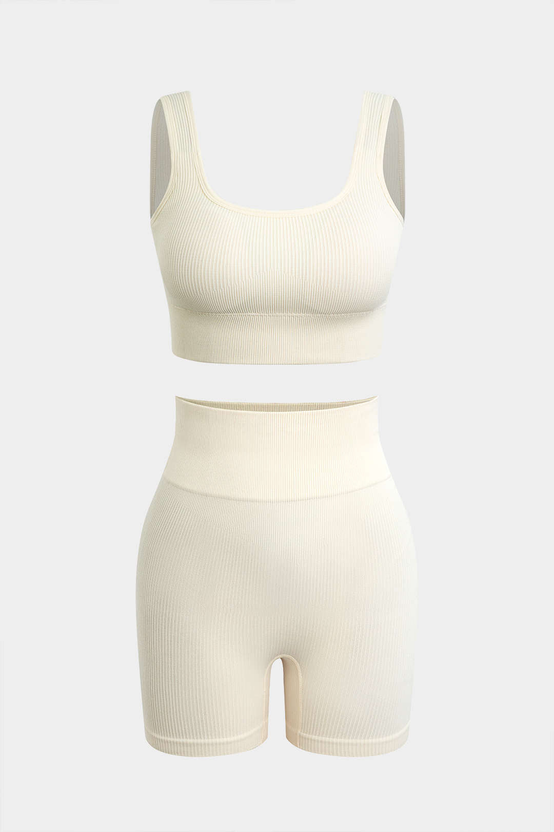 Basic Yoga Tank Top og Shorts Sæt