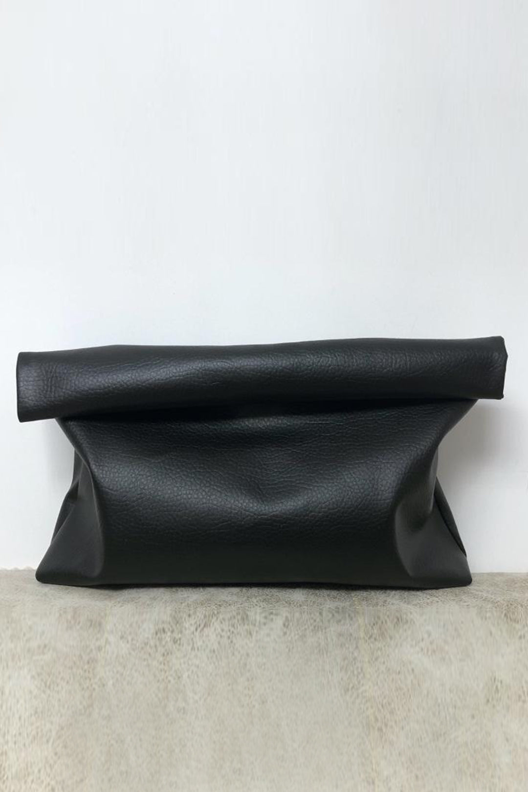 Faux Leather Clutch Bag