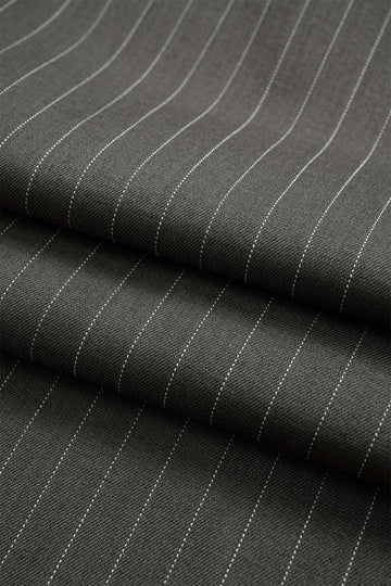 Stripes Print Ruched Barrel Trousers