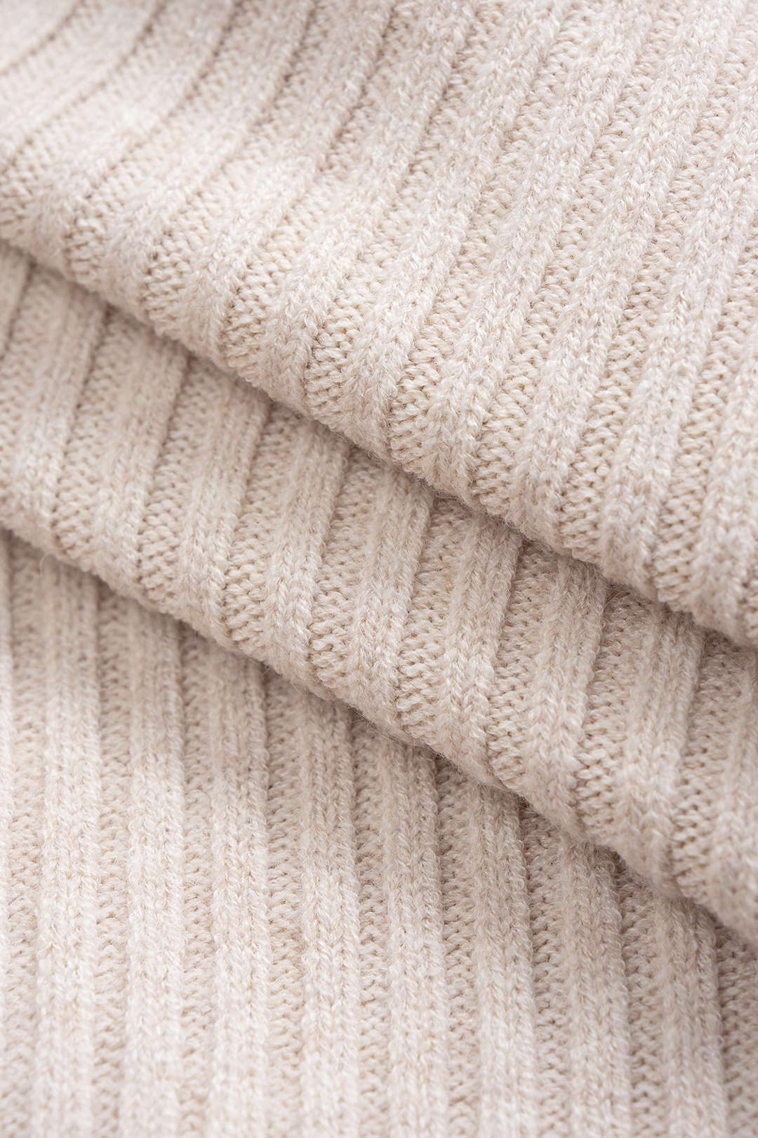 Knit Asymmetrical V-Neck Long-Sleeve Top