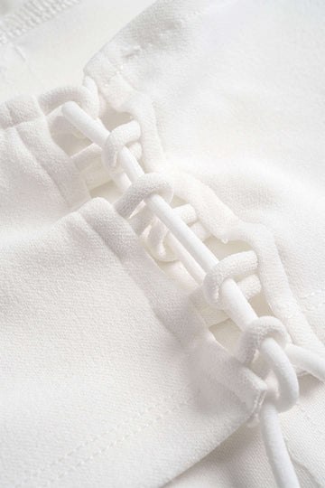 Corset Waist Short Sleeve T-Shirt