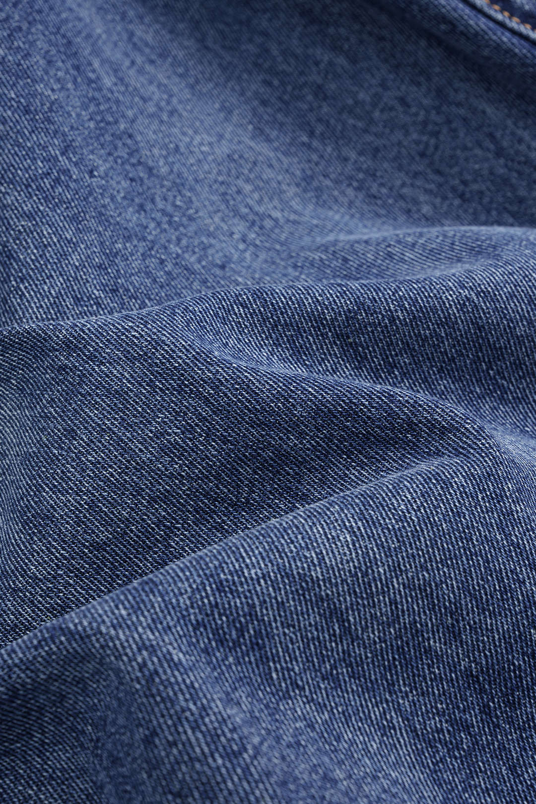 Denim Asymmetric Button Jeans