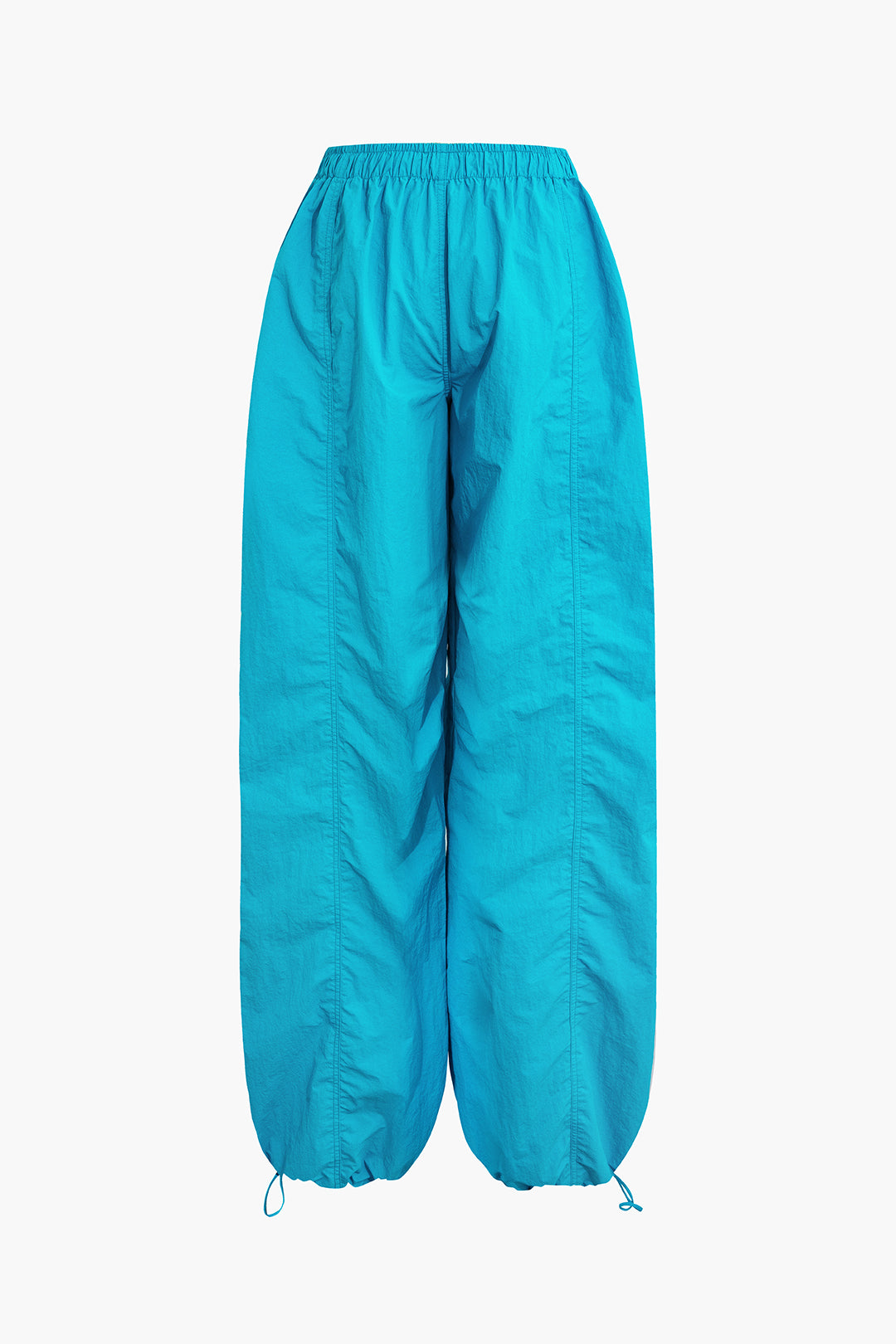 Solid Drawstring Trousers