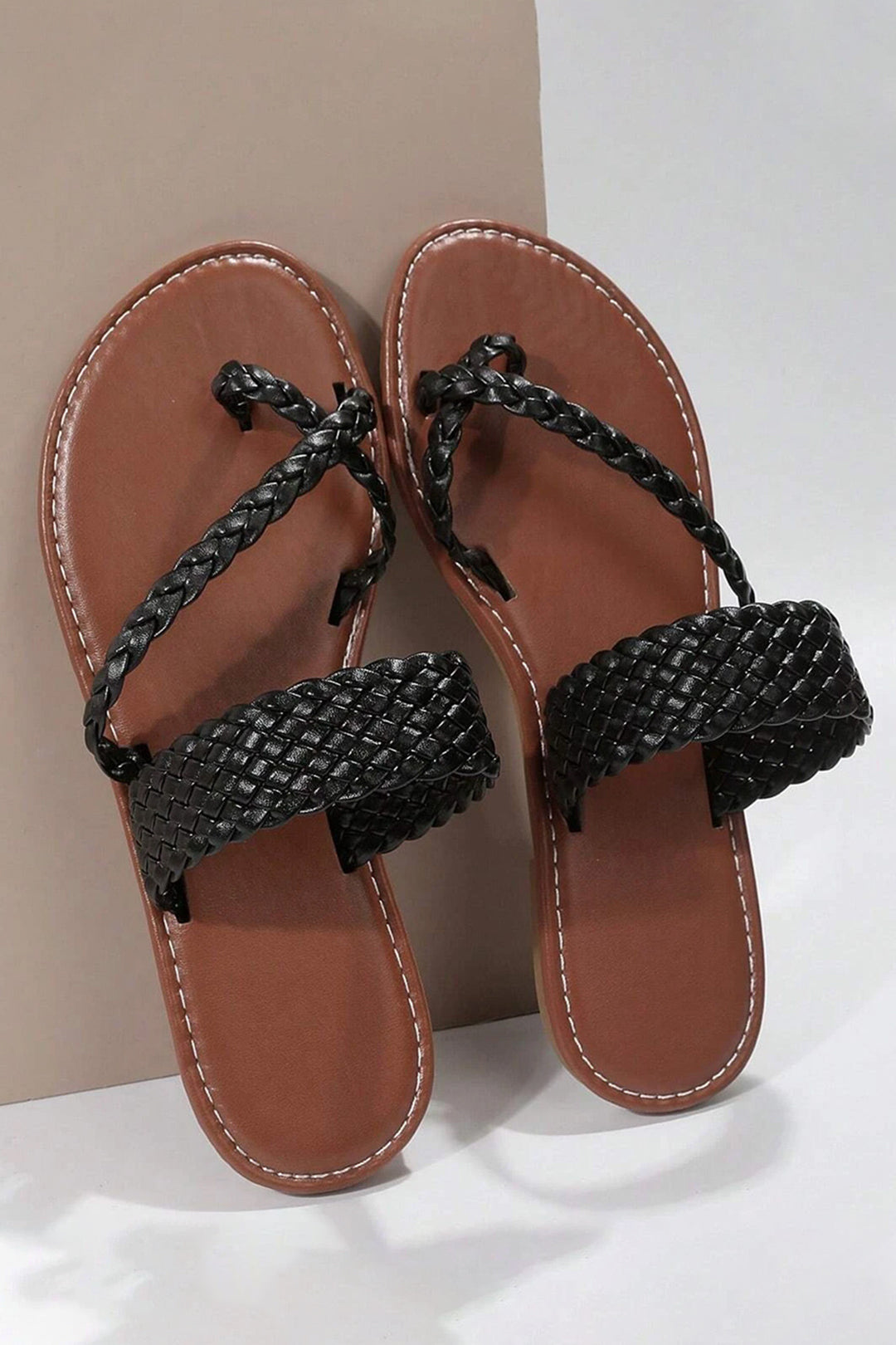 Woven Strap Slippers