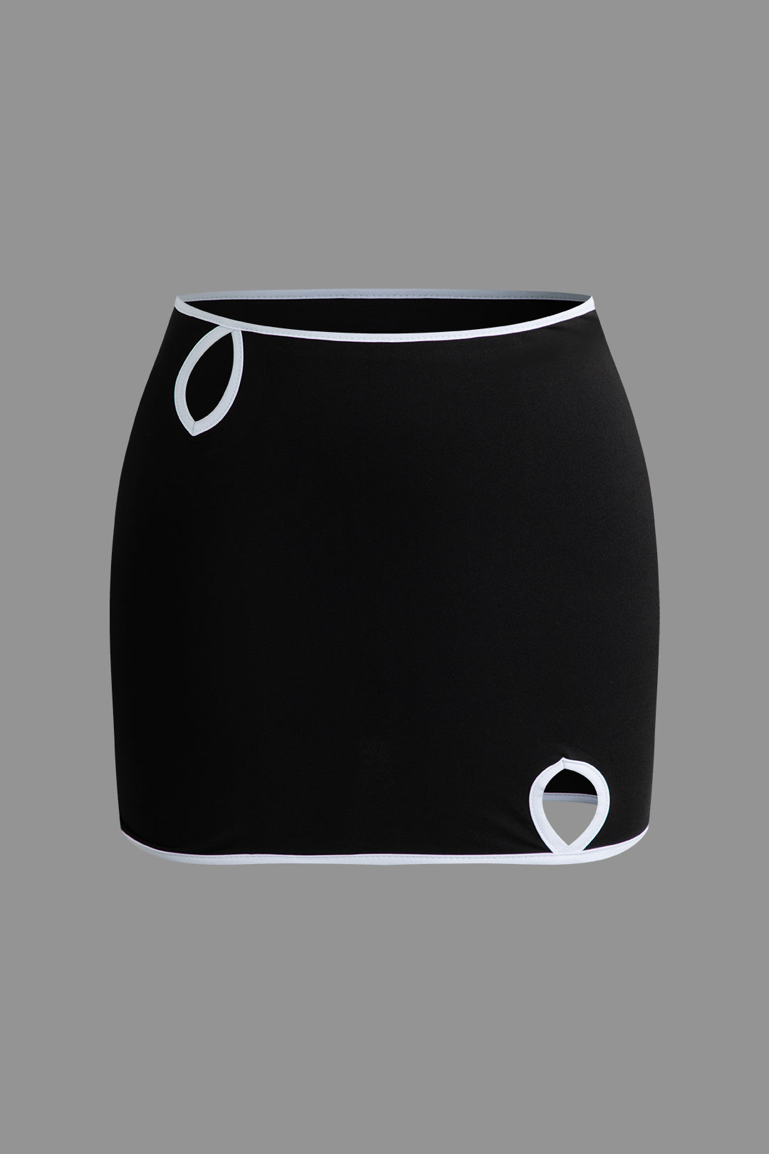 Contrast Trim Cami Top and Mini Skirt Set
