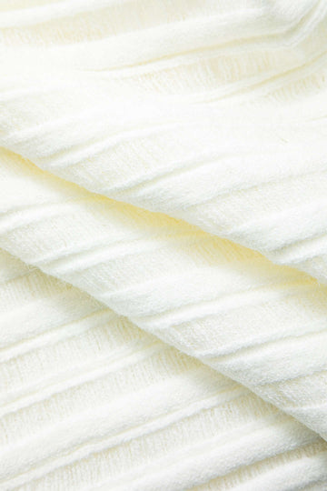One Shoulder Cut Out Stripe Pattern Knit Mini Dress