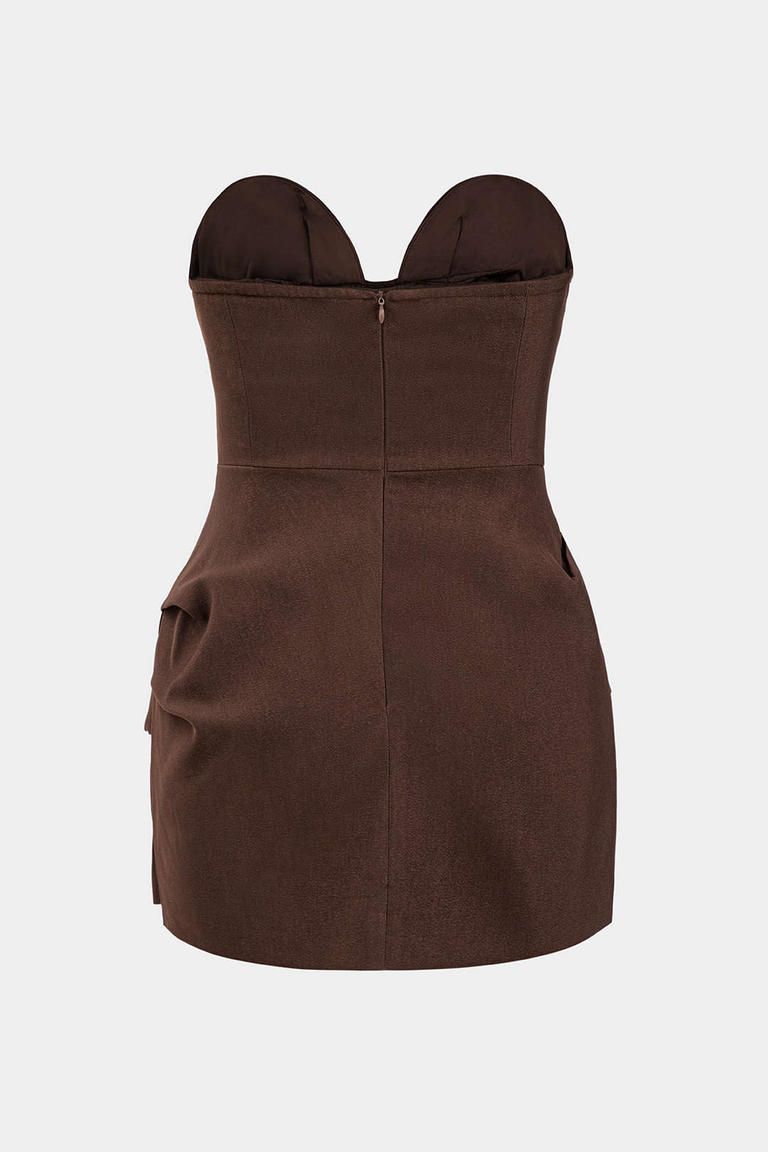 Ruched Corset Strapless Mini Dress